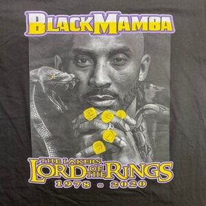Kobe Bryant x LA Lakers Lord of the Rings RIP memorial tribute shirt